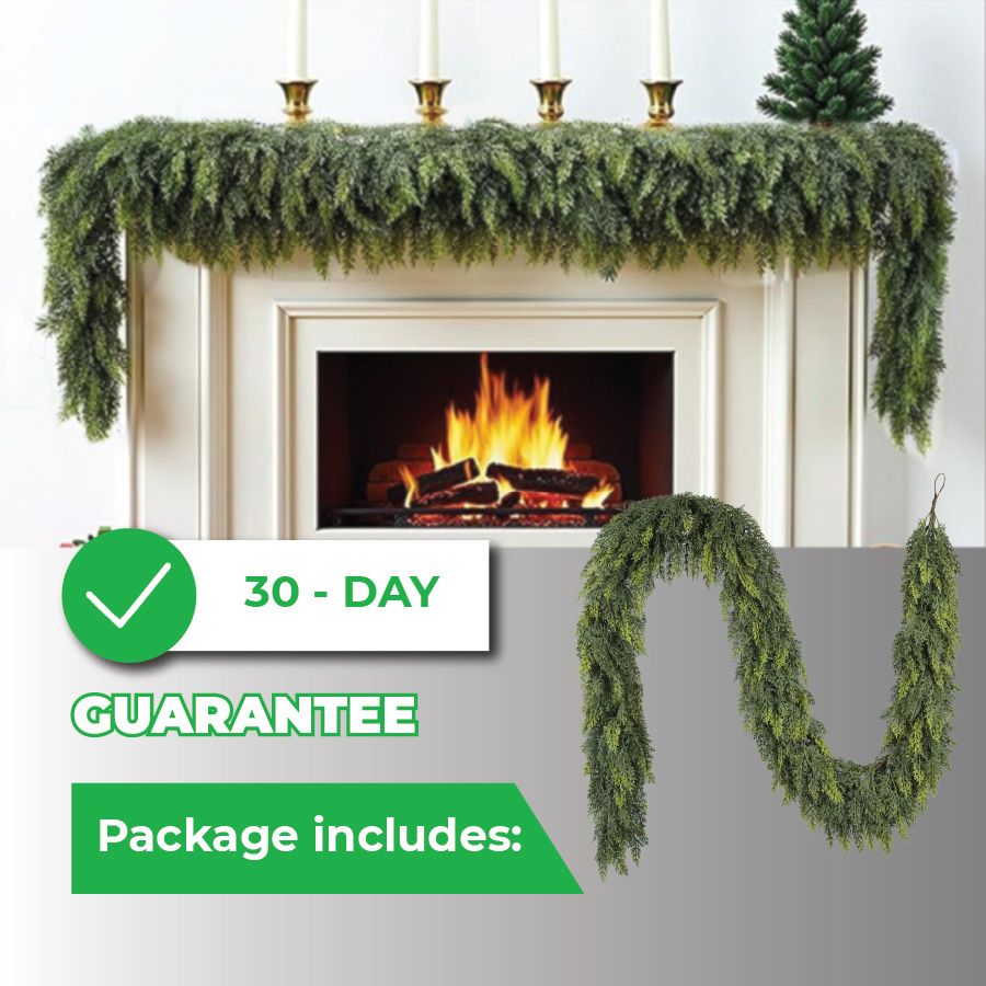 🎄Christmas Sale 50% OFF⛄️Premium Artificial Cedar Garland (6 FT / 1.8 M)